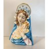 ANTICA SCULTURA CERAMICA Tiziano Galli MATERNITA' MADONNA Gesù Bambino RELIGIOSO