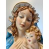 ANTICA SCULTURA CERAMICA Tiziano Galli MATERNITA' MADONNA Gesù Bambino RELIGIOSO
