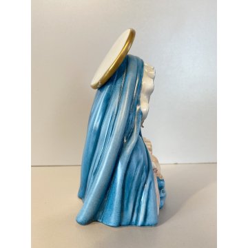 ANTICA SCULTURA CERAMICA Tiziano Galli MATERNITA' MADONNA Gesù Bambino RELIGIOSO