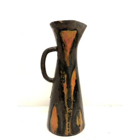 VASO BROCCA VERSATOIO CERAMICA FAT LAVA DESIGN BRUTALISTA MODERNISTA "Leo 9" '59
