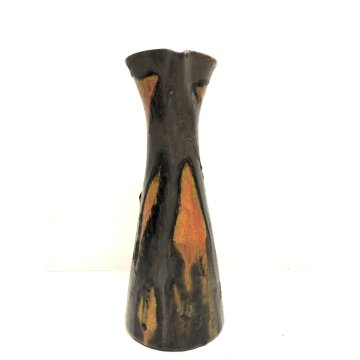 VASO BROCCA VERSATOIO CERAMICA FAT LAVA DESIGN BRUTALISTA MODERNISTA "Leo 9" '59