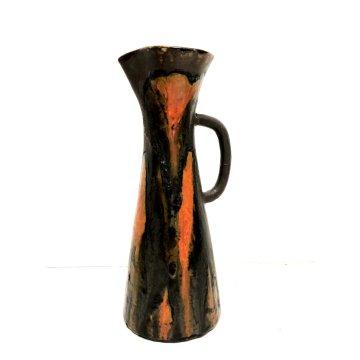 VASO BROCCA VERSATOIO CERAMICA FAT LAVA DESIGN BRUTALISTA MODERNISTA "Leo 9" '59