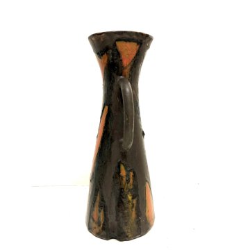 VASO BROCCA VERSATOIO CERAMICA FAT LAVA DESIGN BRUTALISTA MODERNISTA "Leo 9" '59