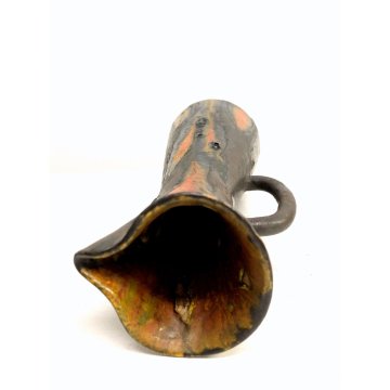 VASO BROCCA VERSATOIO CERAMICA FAT LAVA DESIGN BRUTALISTA MODERNISTA "Leo 9" '59