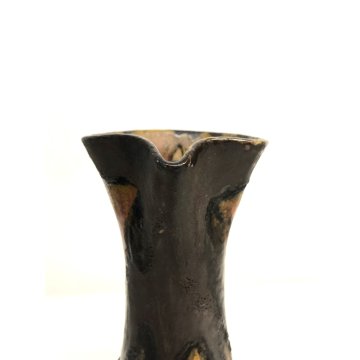 VASO BROCCA VERSATOIO CERAMICA FAT LAVA DESIGN BRUTALISTA MODERNISTA "Leo 9" '59