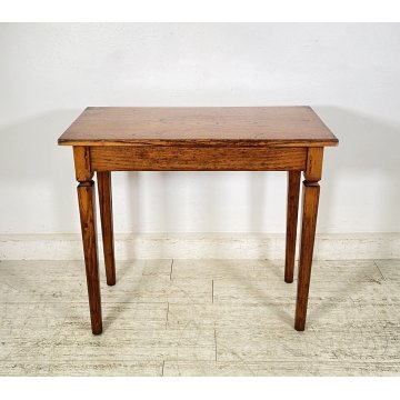 ANTICO TAVOLINO SCRITTOIO LEGNO ROVERE PRIMI 1900 TABLE SCRIVANIA OLD 1 CASSETTO