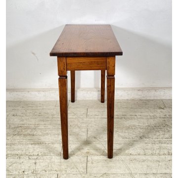 ANTICO TAVOLINO SCRITTOIO LEGNO ROVERE PRIMI 1900 TABLE SCRIVANIA OLD 1 CASSETTO