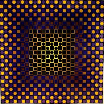 STAMPA Victor Vasarely PLANETARY FOLKLORE EDITIONS DU GRIFFON NEUCHATEL 1971 CH 