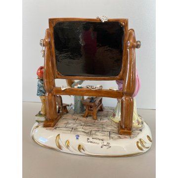 ANTICA SCULTURA PORCELLANA CAPODIMONTE  Tiziano Galli "La Maestrina" META' '900