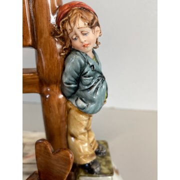 ANTICA SCULTURA PORCELLANA CAPODIMONTE  Tiziano Galli "La Maestrina" META' '900