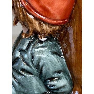ANTICA SCULTURA PORCELLANA CAPODIMONTE  Tiziano Galli "La Maestrina" META' '900