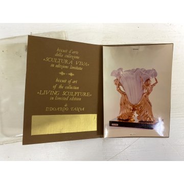 RARO VASO SCULTURA VIVA Edoardo Tasca CERAMICA BIANCA IRIDESCENTE ORO ZECCHINO