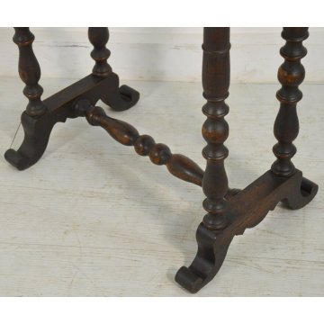 ANTICO TAVOLINO LAVORO Luigi Filippo EPOCA 1800 TOILETTE legno NOCE COMODINO OLD