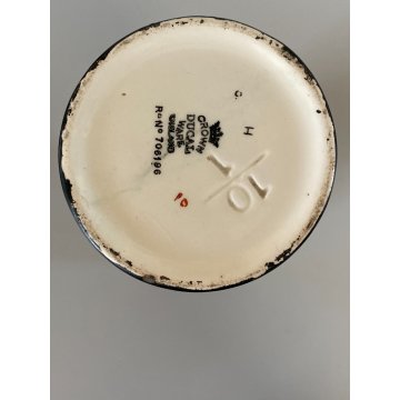 RARO BARATTOLO e VASO Crown Ducal Ware ENGLAND DECORO CHINESE LANTERN ART DECO'
