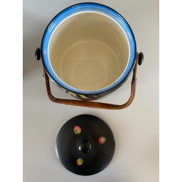 RARO BARATTOLO e VASO Crown Ducal Ware ENGLAND DECORO CHINESE LANTERN ART DECO'