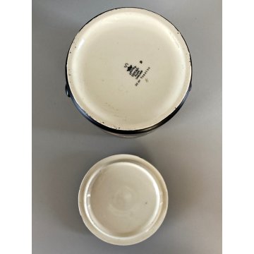 RARO BARATTOLO e VASO Crown Ducal Ware ENGLAND DECORO CHINESE LANTERN ART DECO'