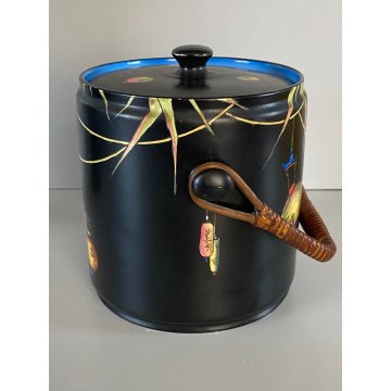 RARO BARATTOLO e VASO Crown Ducal Ware ENGLAND DECORO CHINESE LANTERN ART DECO'