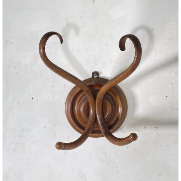 APPENDIABITI PARETE LEGNO FAGGIO CURVATO THONET MIDCENTURY ITALY ANNI 40