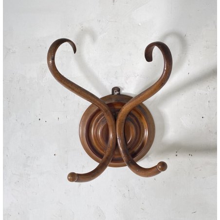 APPENDIABITI PARETE LEGNO FAGGIO CURVATO THONET MIDCENTURY ITALY ANNI 40