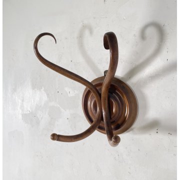 APPENDIABITI PARETE LEGNO FAGGIO CURVATO THONET MIDCENTURY ITALY ANNI 40