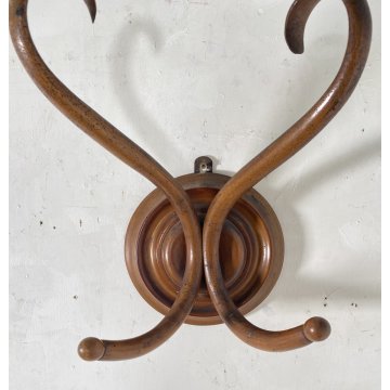 APPENDIABITI PARETE LEGNO FAGGIO CURVATO THONET MIDCENTURY ITALY ANNI 40