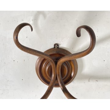 APPENDIABITI PARETE LEGNO FAGGIO CURVATO THONET MIDCENTURY ITALY ANNI 40
