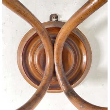 APPENDIABITI PARETE LEGNO FAGGIO CURVATO THONET MIDCENTURY ITALY ANNI 40