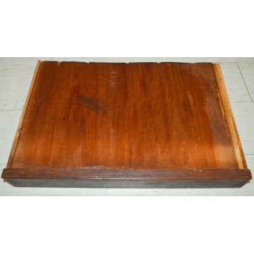 ANTICO TAVOLINO LAVORO Luigi Filippo EPOCA 1800 TOILETTE legno NOCE COMODINO OLD