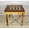 RARO TAVOLO GIOCO PRIMI 1900 RADICA DI OLMO LEGNO ROULETTE SCACCHI GAME TABLE
