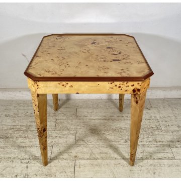 RARO TAVOLO GIOCO PRIMI 1900 RADICA DI OLMO LEGNO ROULETTE SCACCHI GAME TABLE