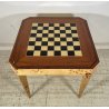 RARO TAVOLO GIOCO PRIMI 1900 RADICA DI OLMO LEGNO ROULETTE SCACCHI GAME TABLE