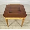 RARO TAVOLO GIOCO PRIMI 1900 RADICA DI OLMO LEGNO ROULETTE SCACCHI GAME TABLE