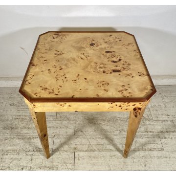 RARO TAVOLO GIOCO PRIMI 1900 RADICA DI OLMO LEGNO ROULETTE SCACCHI GAME TABLE