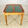 RARO TAVOLO GIOCO PRIMI 1900 RADICA DI OLMO LEGNO ROULETTE SCACCHI GAME TABLE
