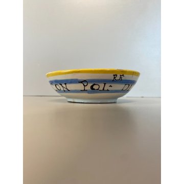 CIOTOLA MAIOLICA "Con pol di S Casa" SANTA CASA LORETO MADONNA Gesù GLOBO XIXsec