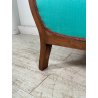POLTRONA VINTAGE DECO LEGNO FAGGIO EPOCA 1950 DESIGN SEDIA SALOTTO DIVANO SOFA