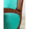POLTRONA VINTAGE DECO LEGNO FAGGIO EPOCA 1950 DESIGN SEDIA SALOTTO DIVANO SOFA