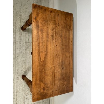 ANTICO TAVOLINO RETTANGOLARE LEGNO PIOPPO epoca 1800 TAVOLO PICCOLA SCRIVANIA