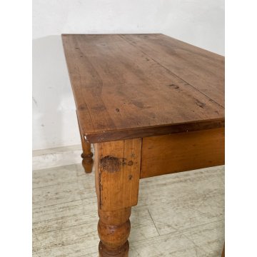 ANTICO TAVOLINO RETTANGOLARE LEGNO PIOPPO epoca 1800 TAVOLO PICCOLA SCRIVANIA