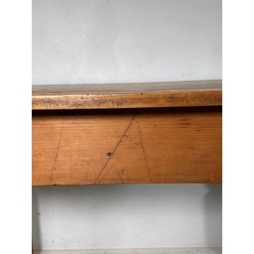 ANTICO TAVOLINO RETTANGOLARE LEGNO PIOPPO epoca 1800 TAVOLO PICCOLA SCRIVANIA