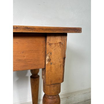 ANTICO TAVOLINO RETTANGOLARE LEGNO PIOPPO epoca 1800 TAVOLO PICCOLA SCRIVANIA