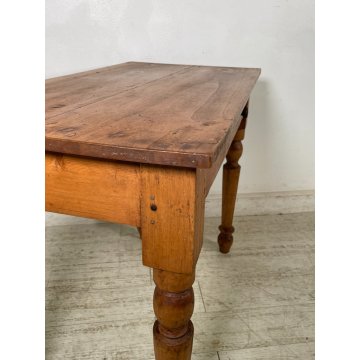 ANTICO TAVOLINO RETTANGOLARE LEGNO PIOPPO epoca 1800 TAVOLO PICCOLA SCRIVANIA