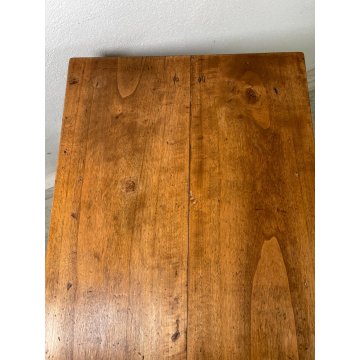 ANTICO TAVOLINO RETTANGOLARE LEGNO PIOPPO epoca 1800 TAVOLO PICCOLA SCRIVANIA