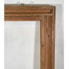 ANTICA ENORME CORNICE CAMINIERA SPECCHIERA MURO PRIMI 1900 SPECCHIO LEGNO MIRROR