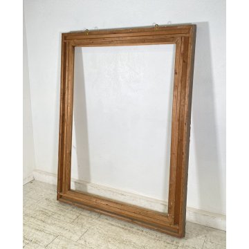 ANTICA ENORME CORNICE CAMINIERA SPECCHIERA MURO PRIMI 1900 SPECCHIO LEGNO MIRROR