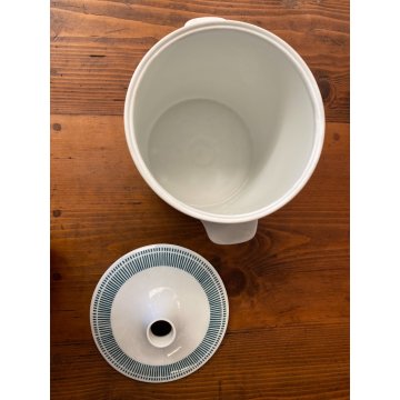SERVIZIO PIATTI 12 pers CERAMICA BIANCA Richard Ginori C3 TESA RIGHE VERDI '60