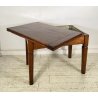ANTICO TAVOLO PRANZO ALLUNGABILE A LIBRO TABLE LEGNO NOCE EPOCA 1800 SALOTTO