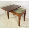 ANTICO TAVOLO PRANZO ALLUNGABILE A LIBRO TABLE LEGNO NOCE EPOCA 1800 SALOTTO