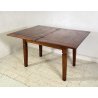 ANTICO TAVOLO PRANZO ALLUNGABILE A LIBRO TABLE LEGNO NOCE EPOCA 1800 SALOTTO