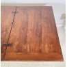ANTICO TAVOLO PRANZO ALLUNGABILE A LIBRO TABLE LEGNO NOCE EPOCA 1800 SALOTTO